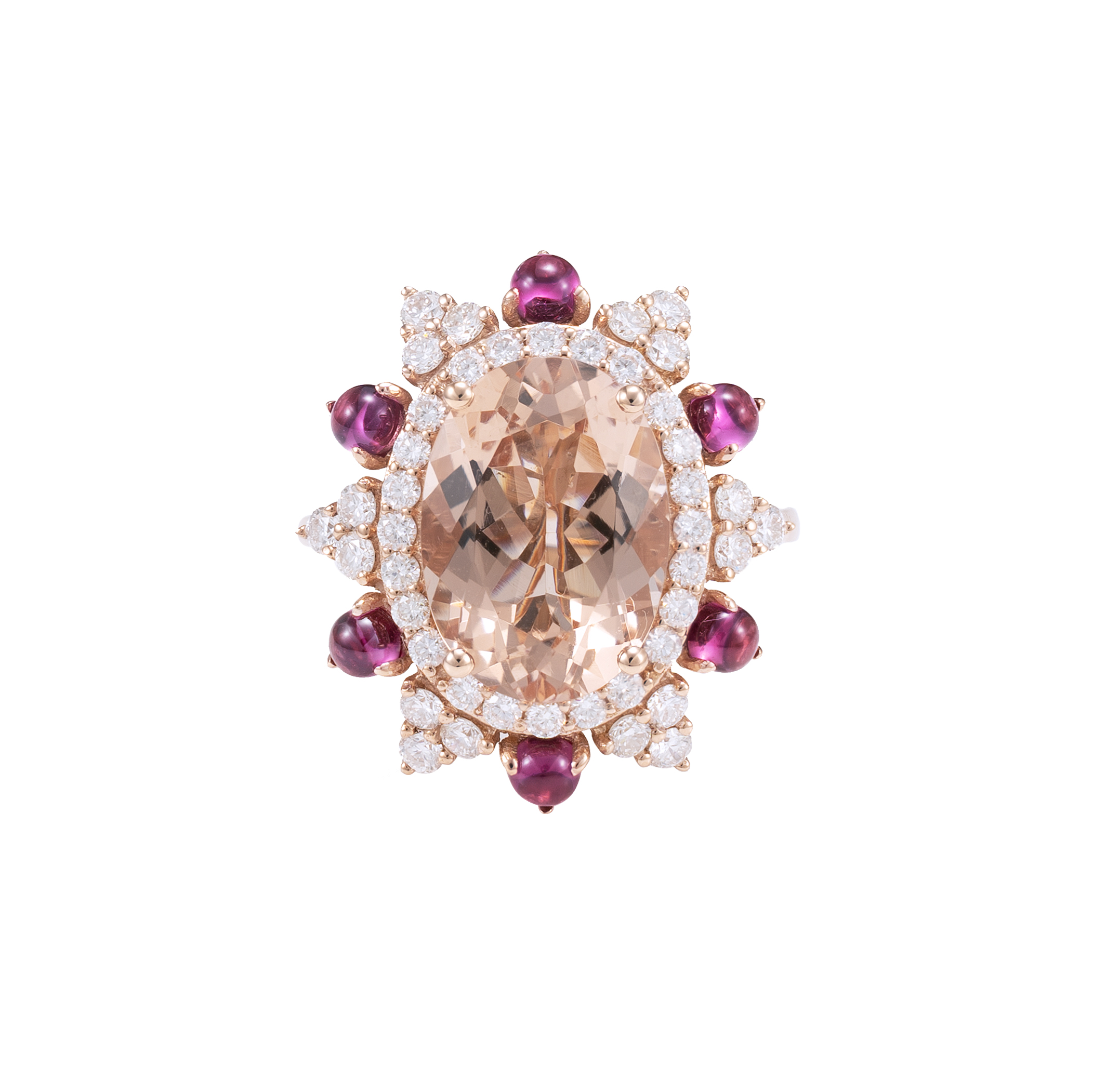 MORGANITE FLORAL RING