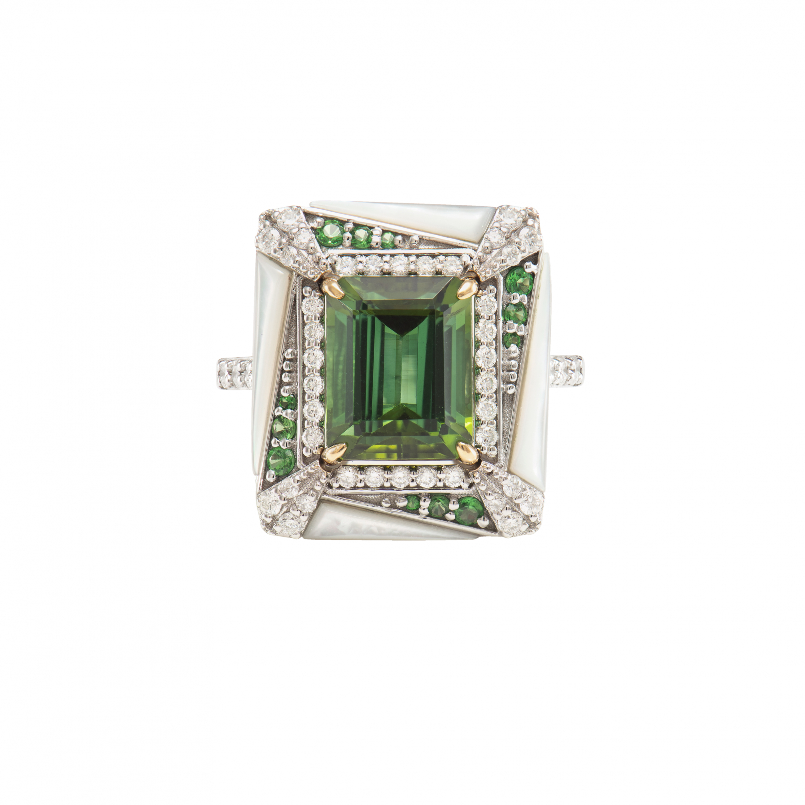 GREEN TOURMALINE COCKTAIL RING