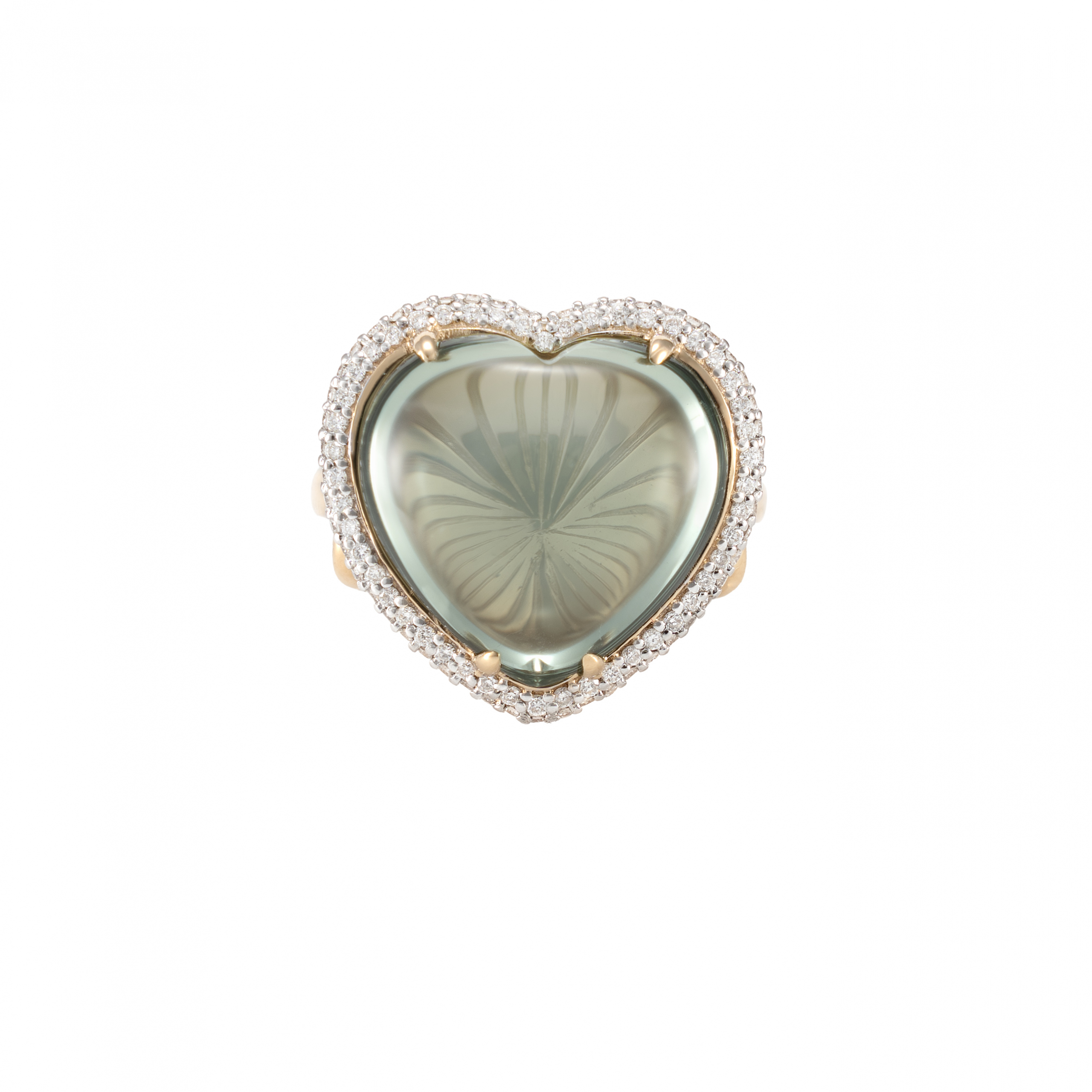 MINT QUARTZ HEART RING