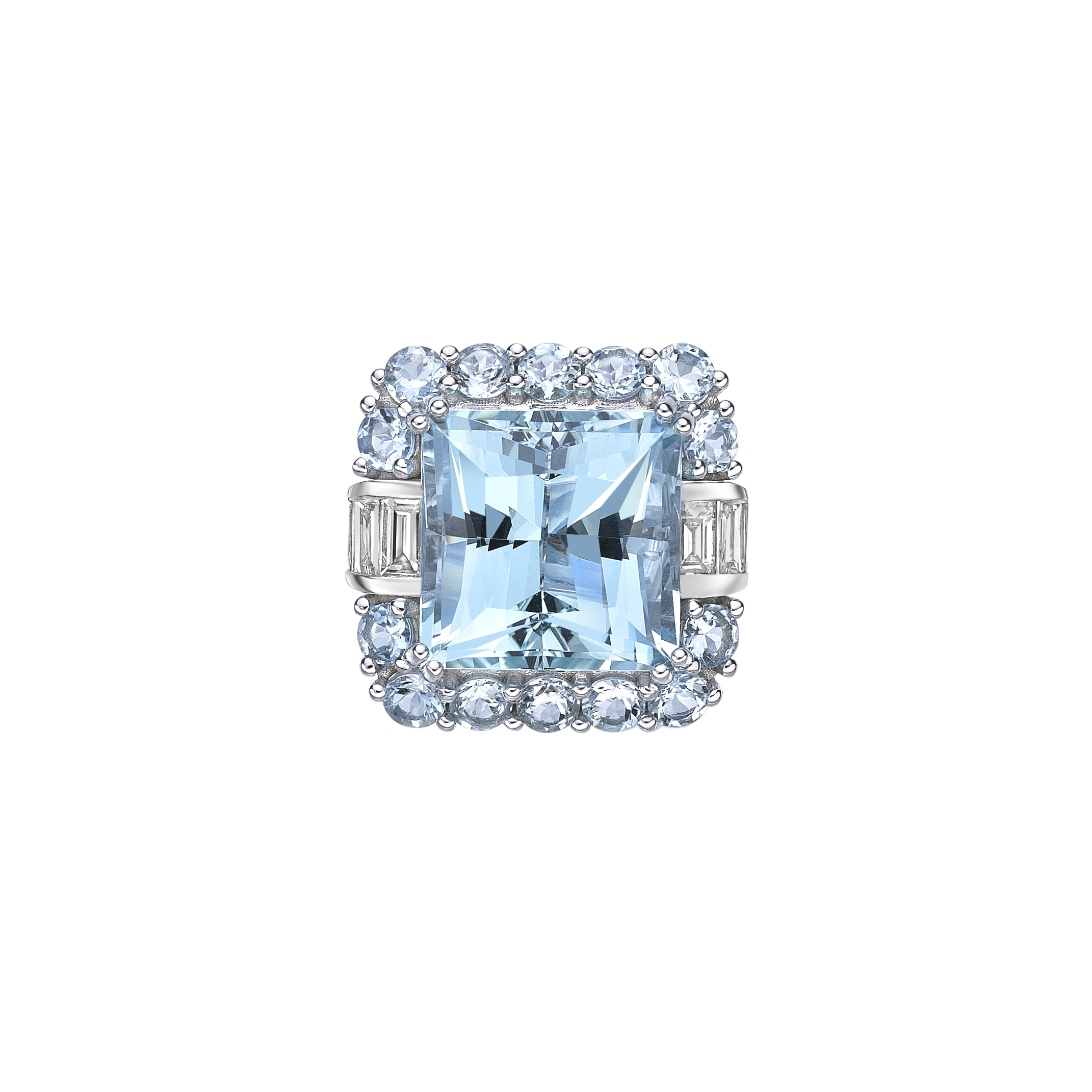 ICE BLUE SANTA MARIA AQUAMARINE RING