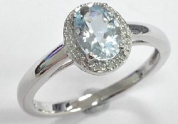 AQUAMARINE CLASSIC RING