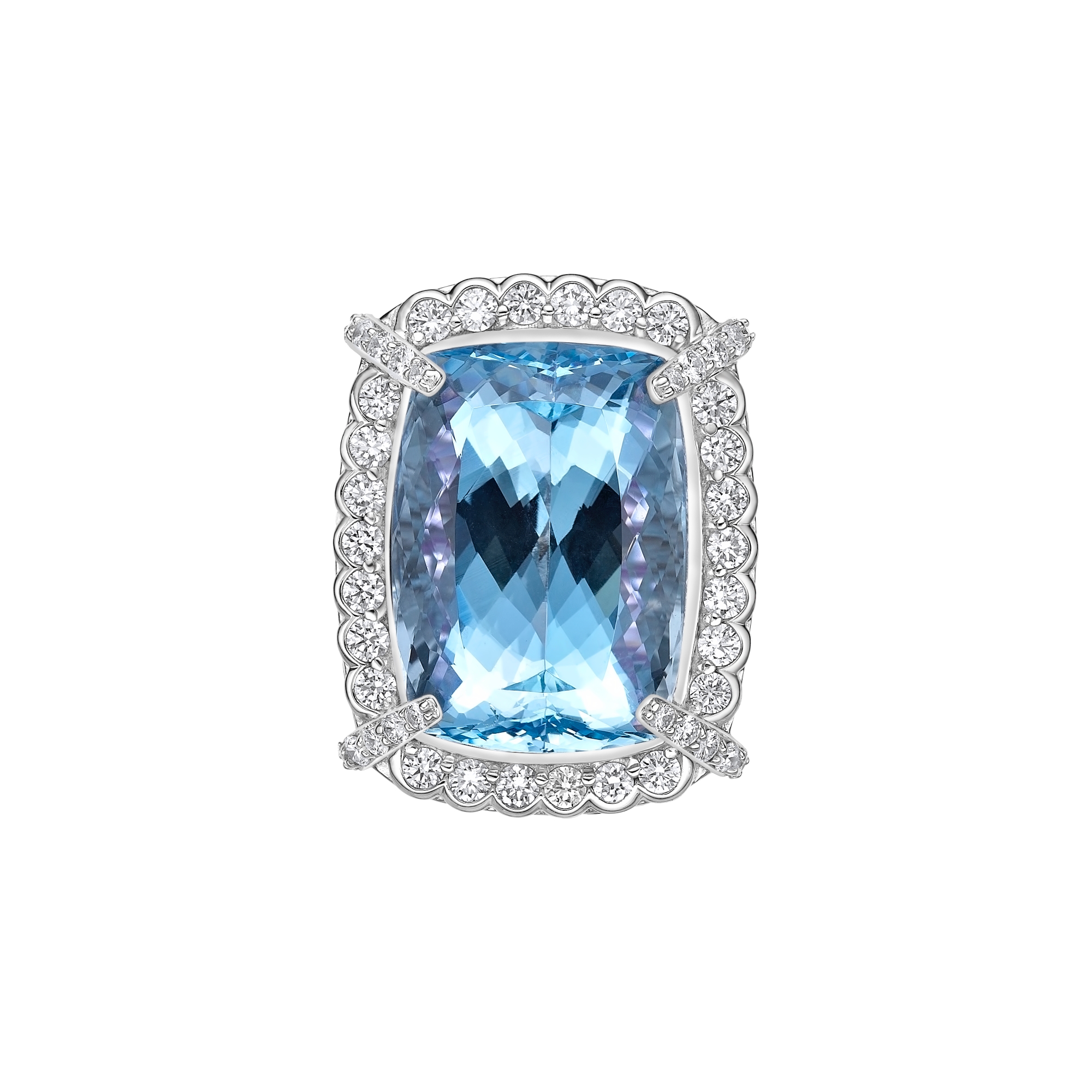 ICE BLUE SANTA MARIA AQUAMARINE RING