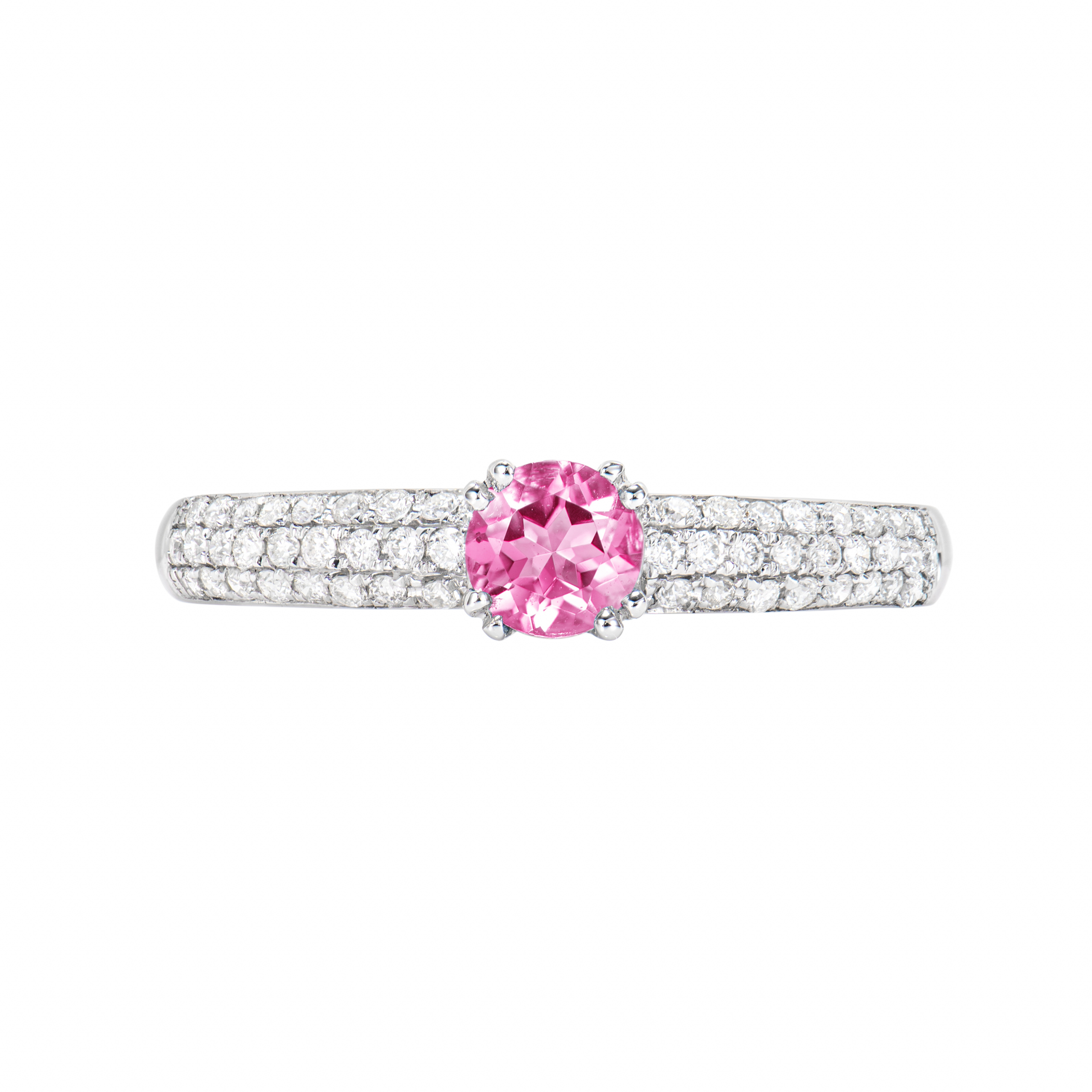 PINK TOURMALINE SOLITAIRE RING