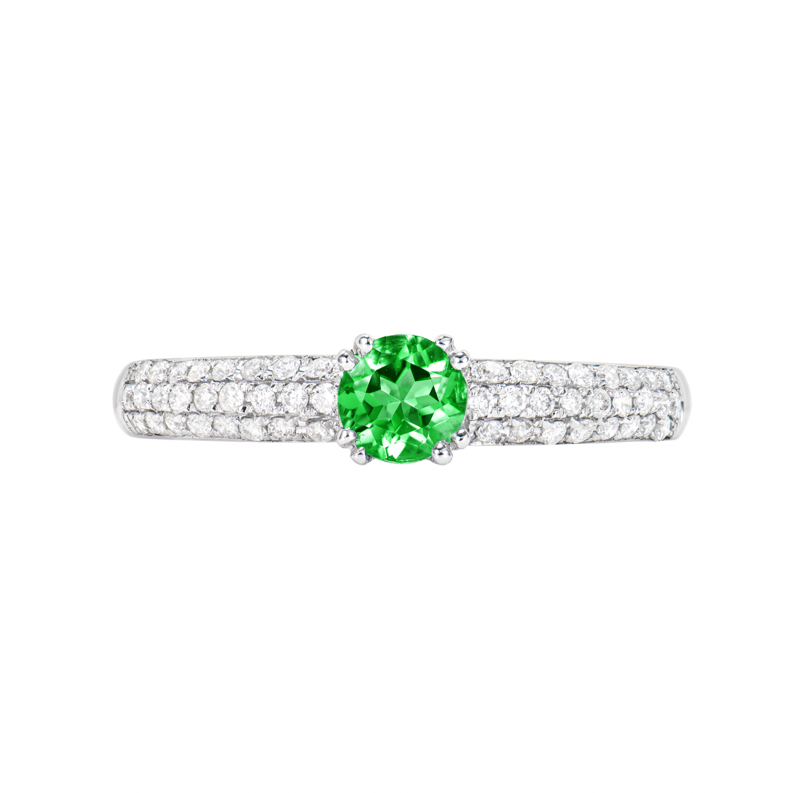 TSAVORITE SOLITAIRE RING