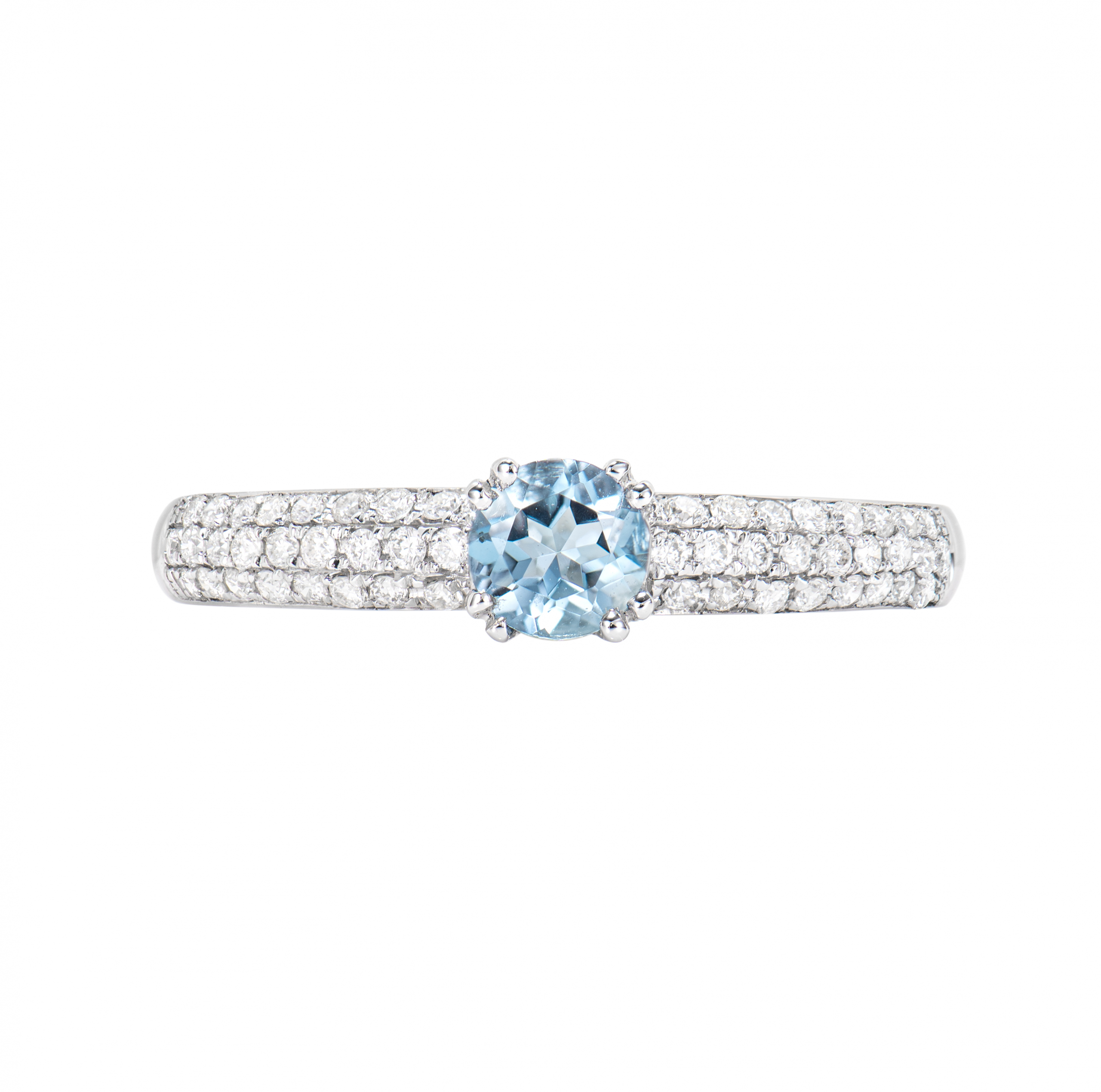 AQUAMARINE SOLITAIRE RING