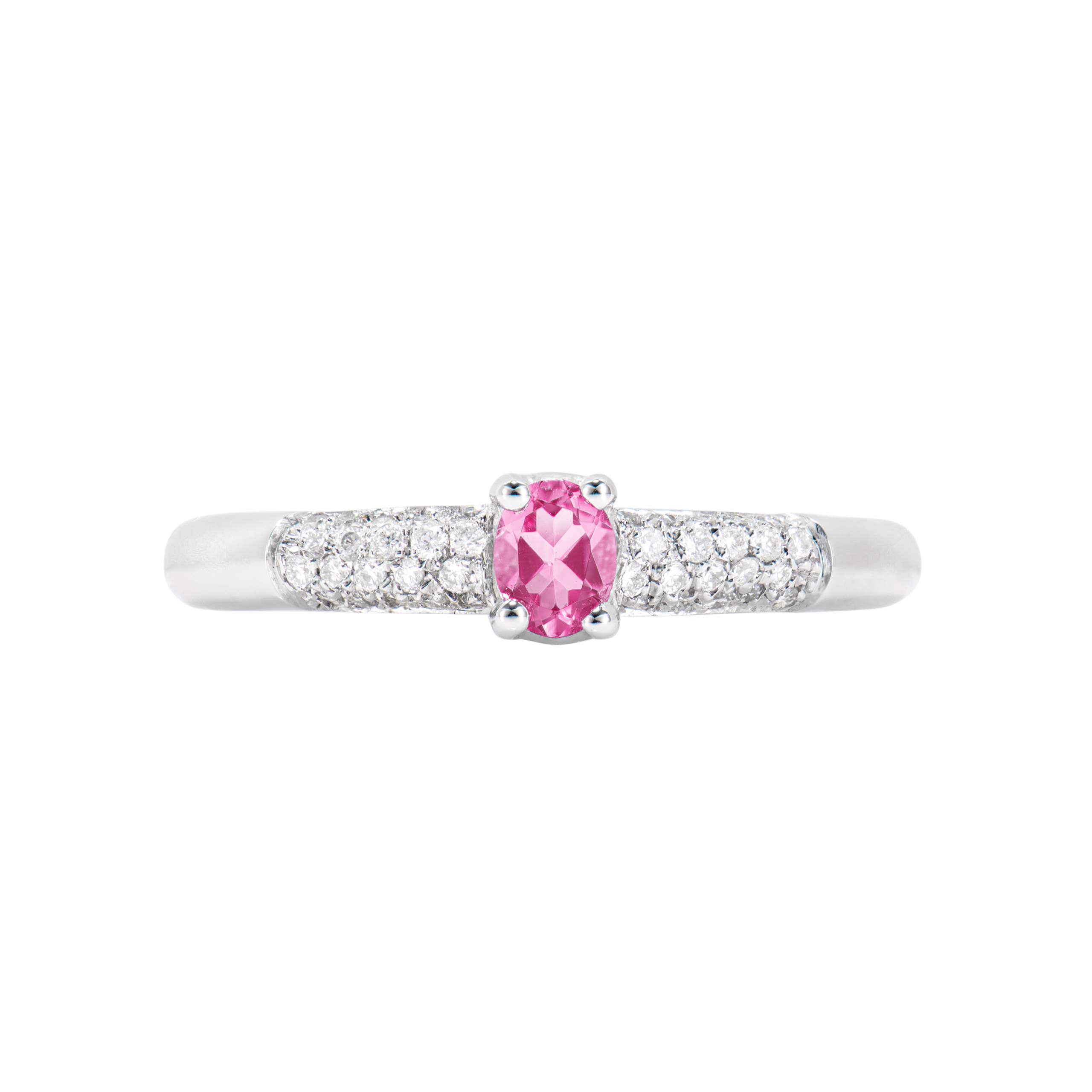 PINK TOURMALINE SOLITAIRE RING