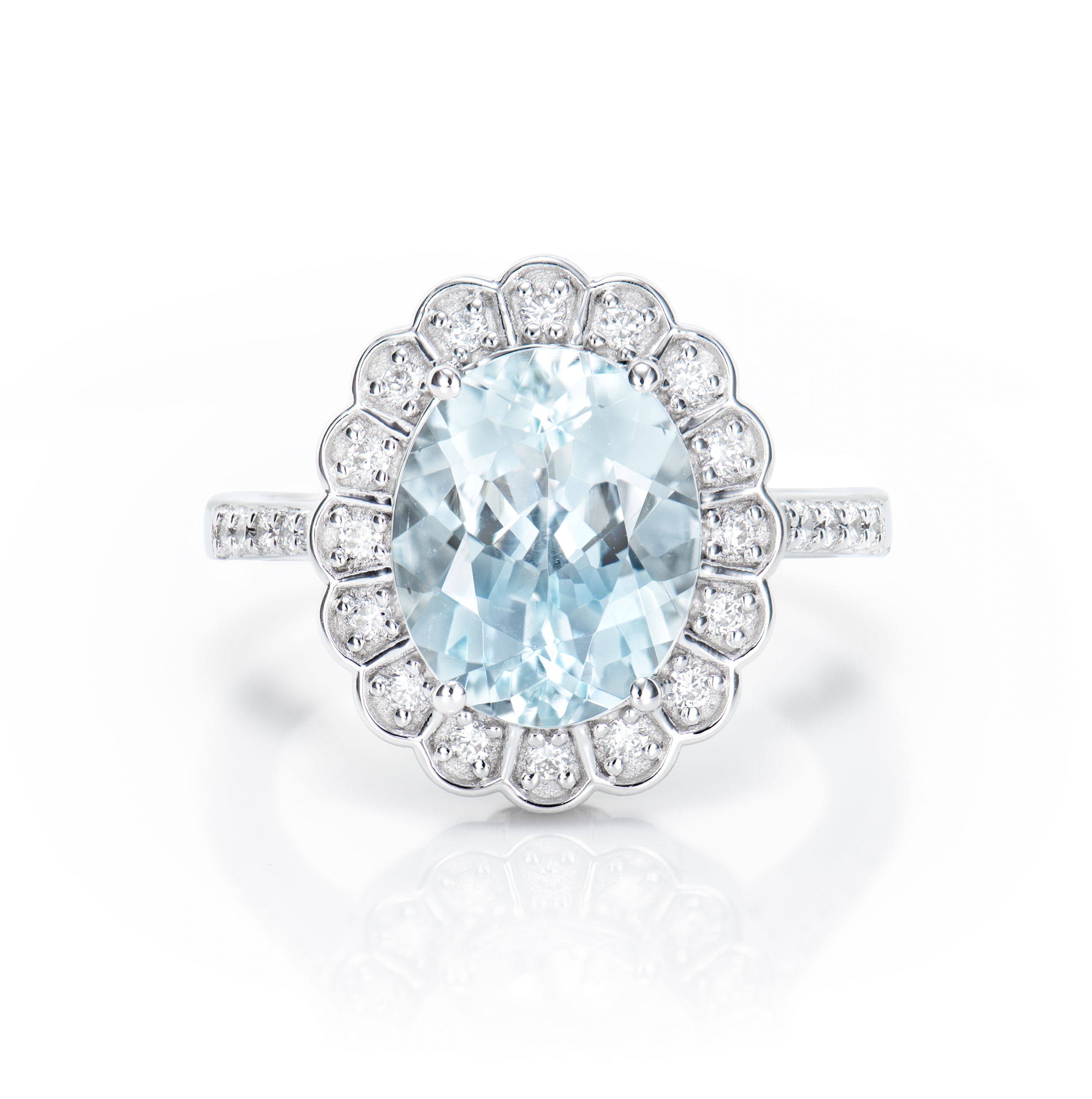 AQUAMARINE CLASSIC RING