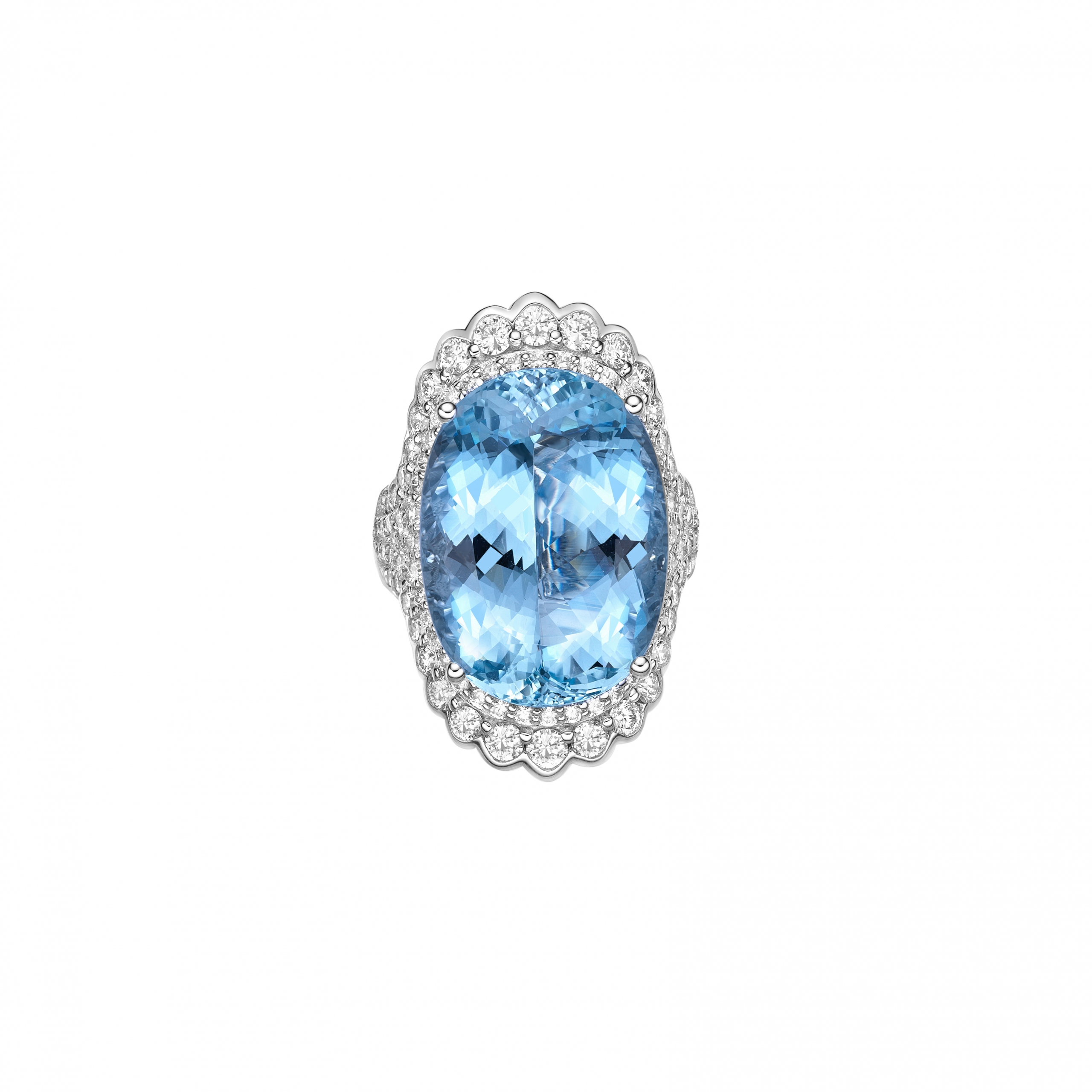 ICE BLUE SANTA MARIA AQUAMARINE RING
