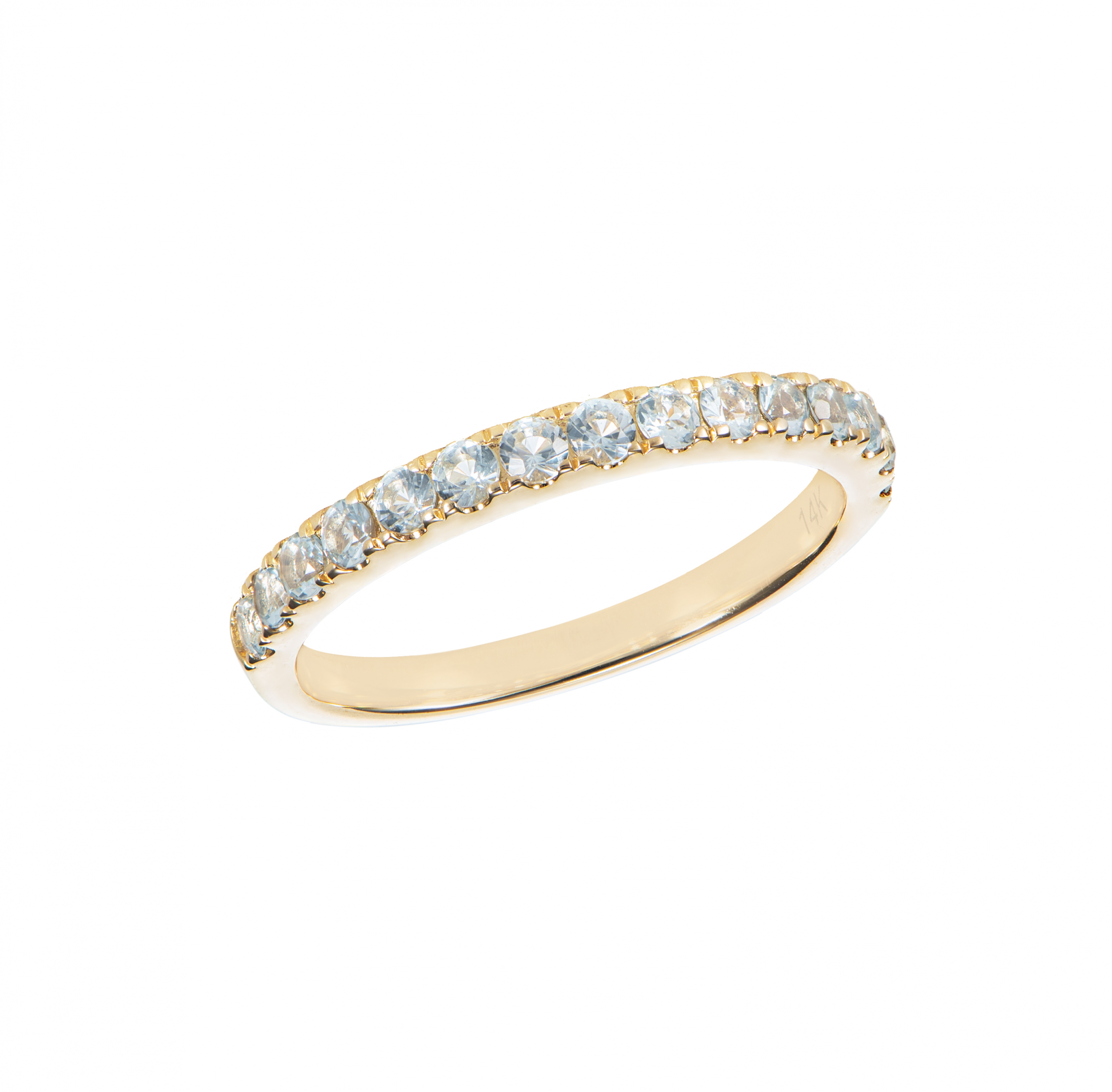 AQUAMARINE ETERNITY RING