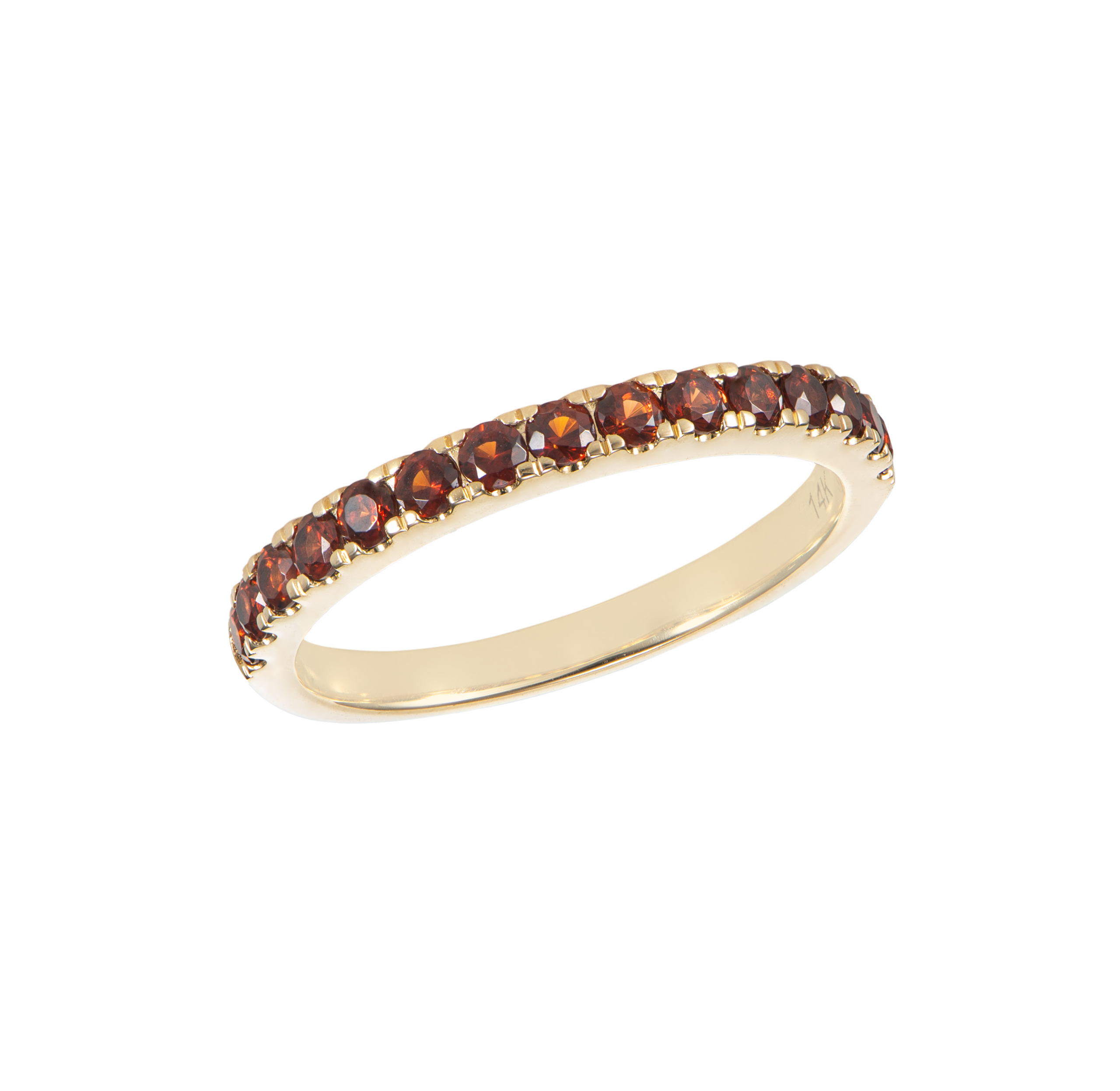 RED GARNET ETERNITY RING