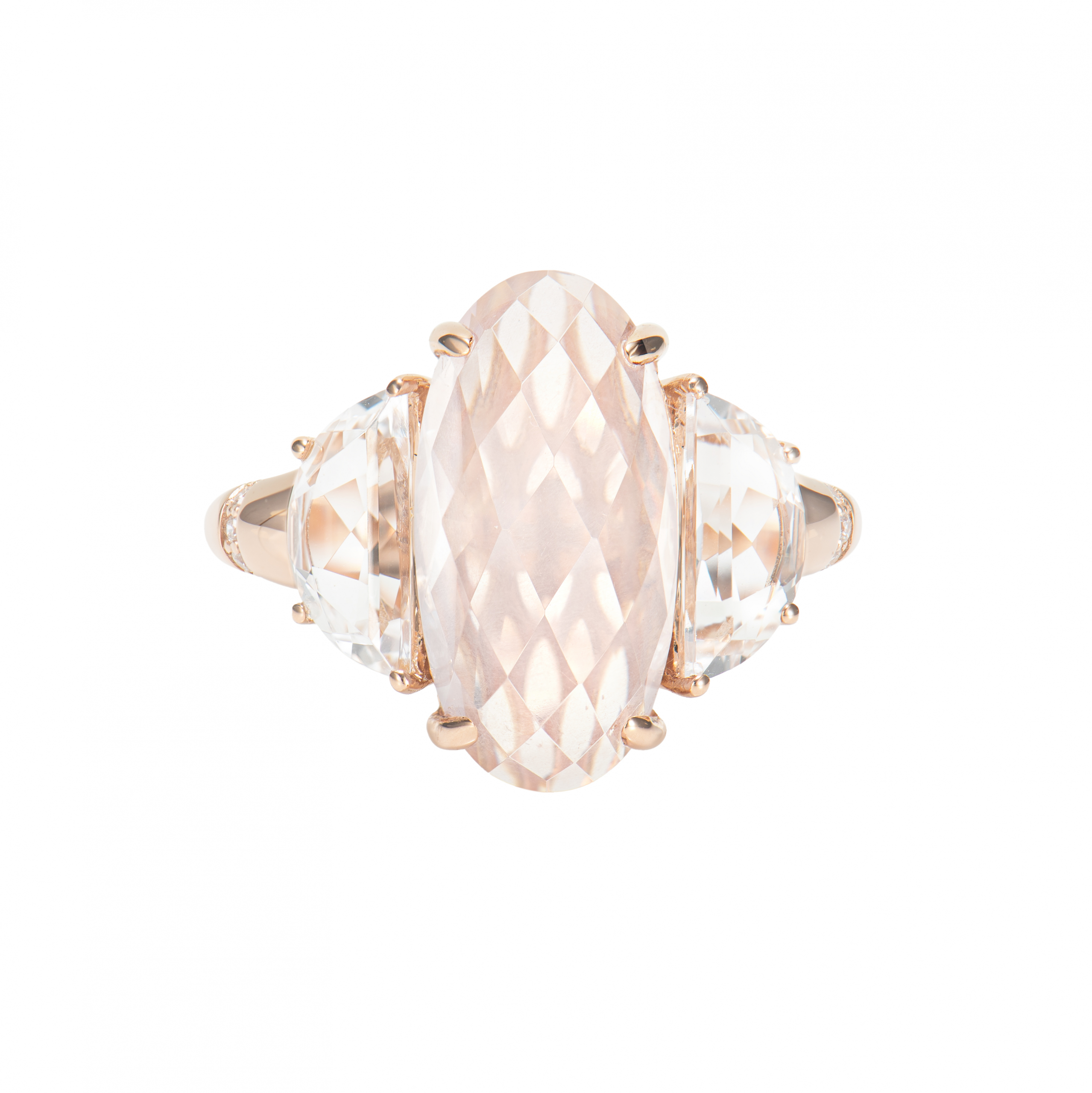 ROSE QUARTZ FANCY RING