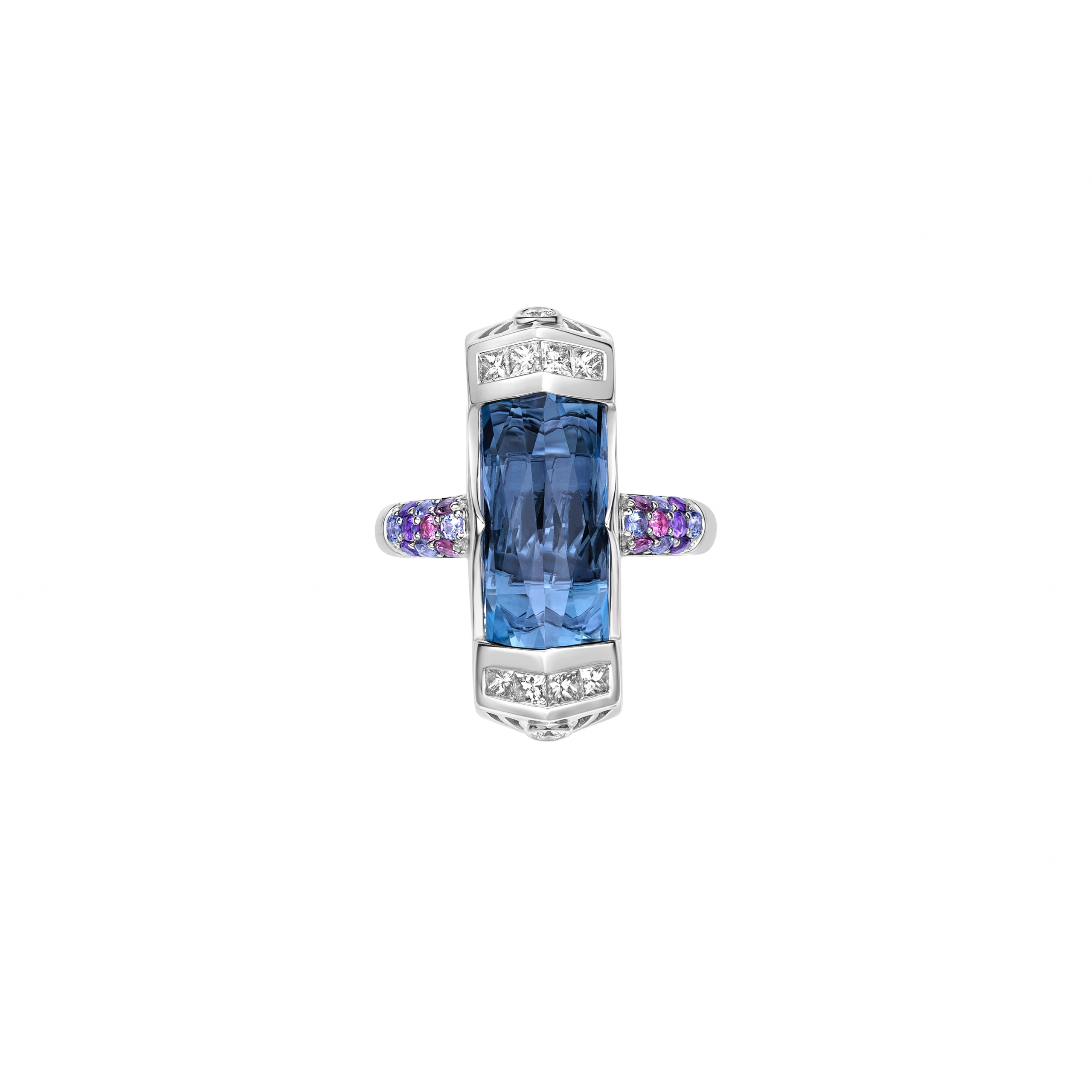 LONDON BLUE TOPAZ COCKTAIL RING