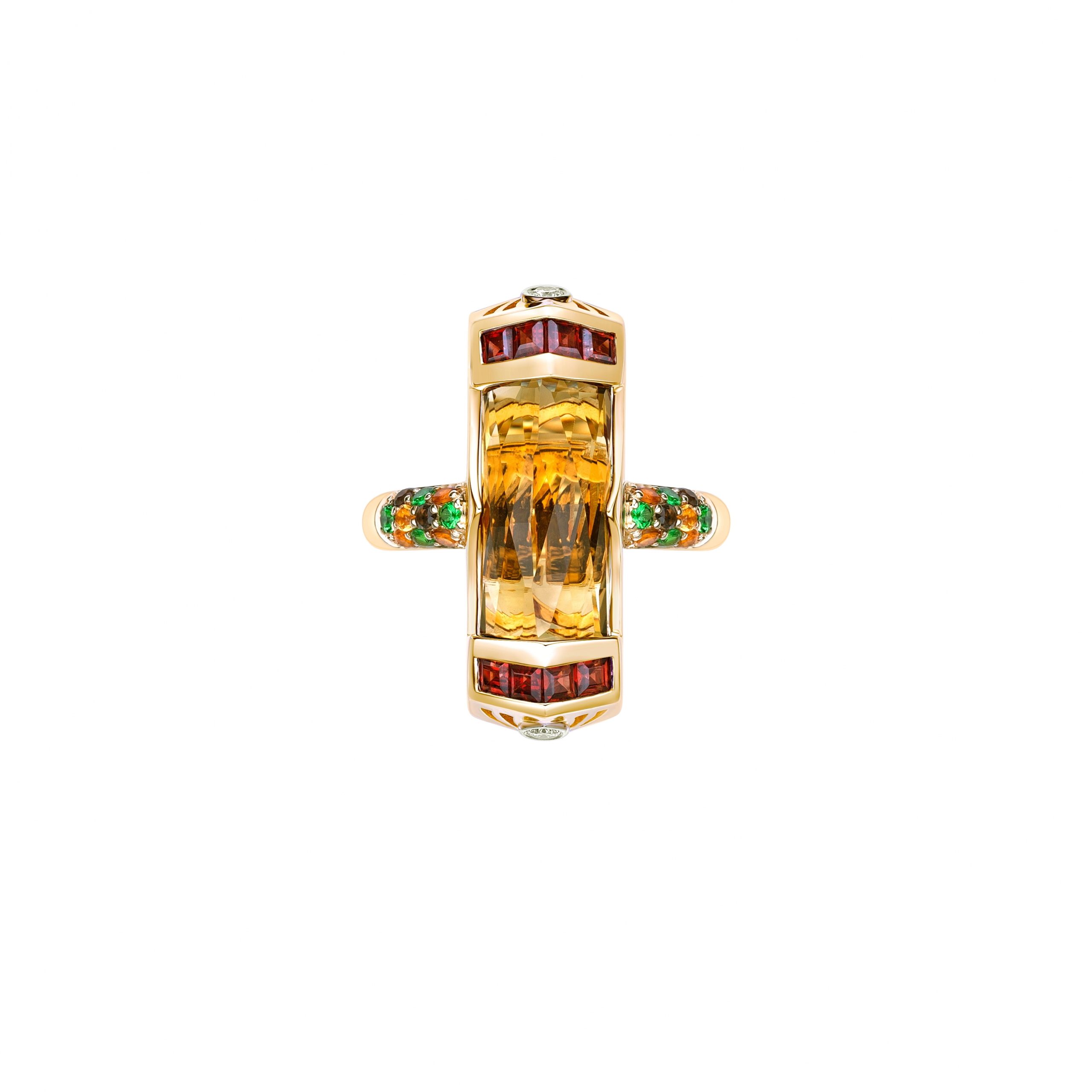 HONEY QUARTZ COCKTAIL RING