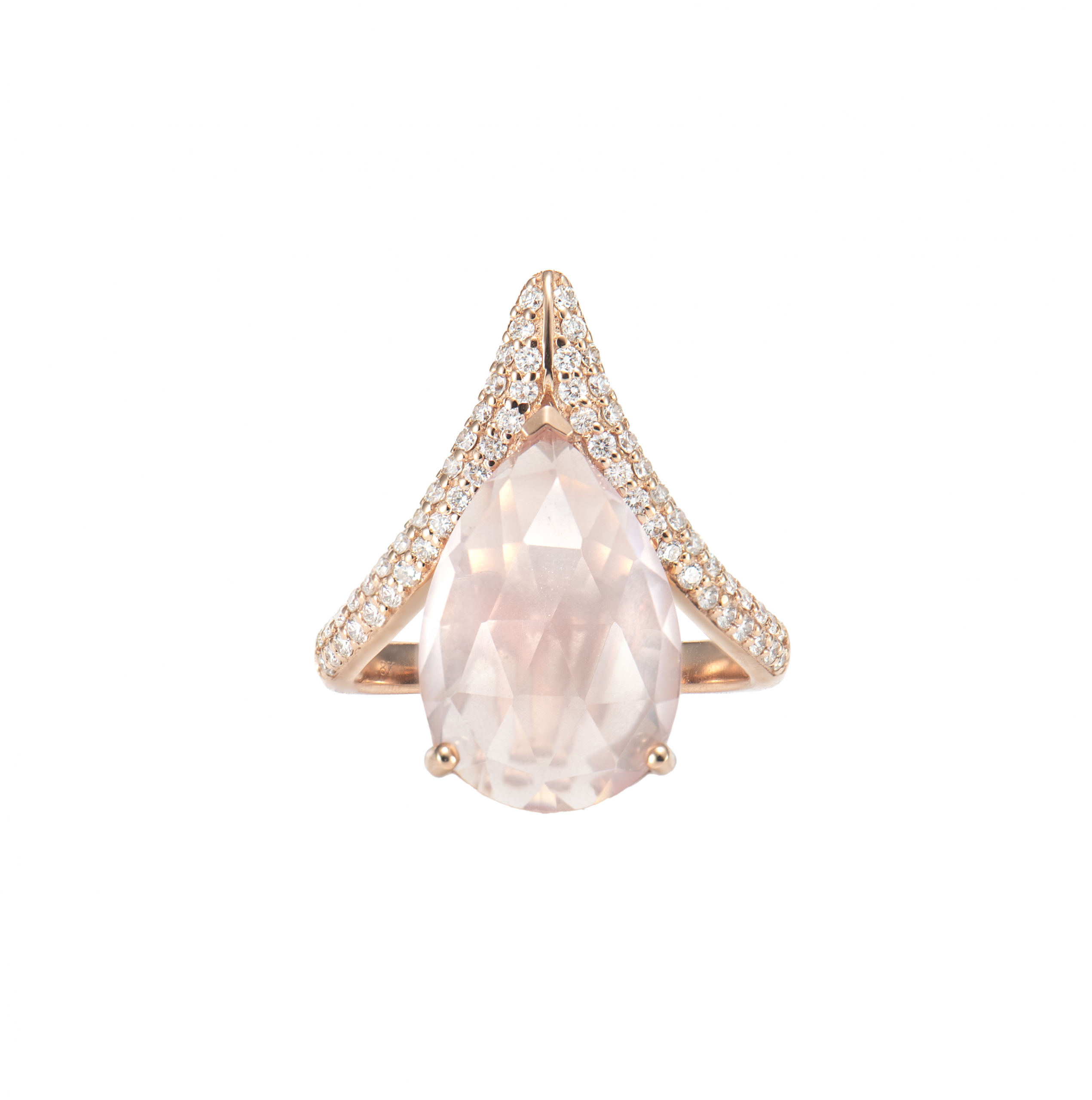 ROSE QUARTZ FANCY RING