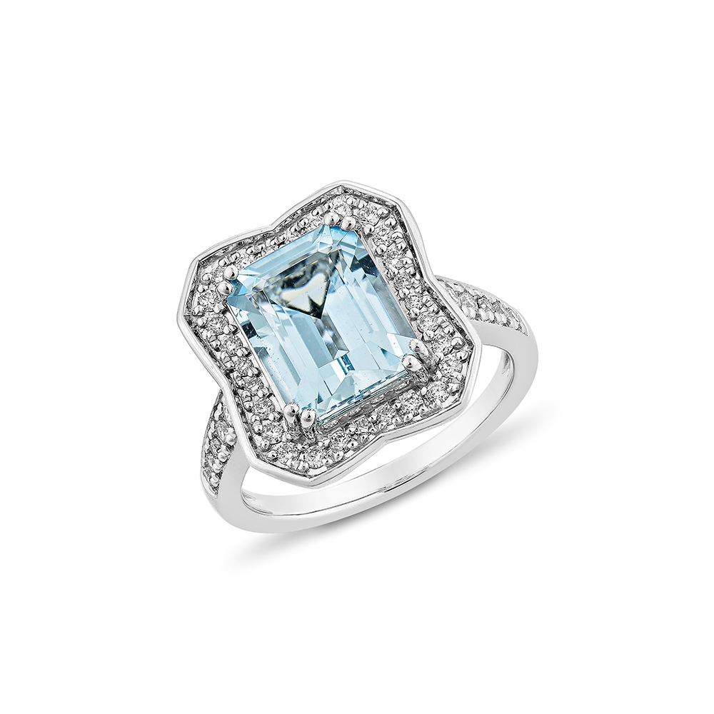 AQUAMARINE CLASSIC RING