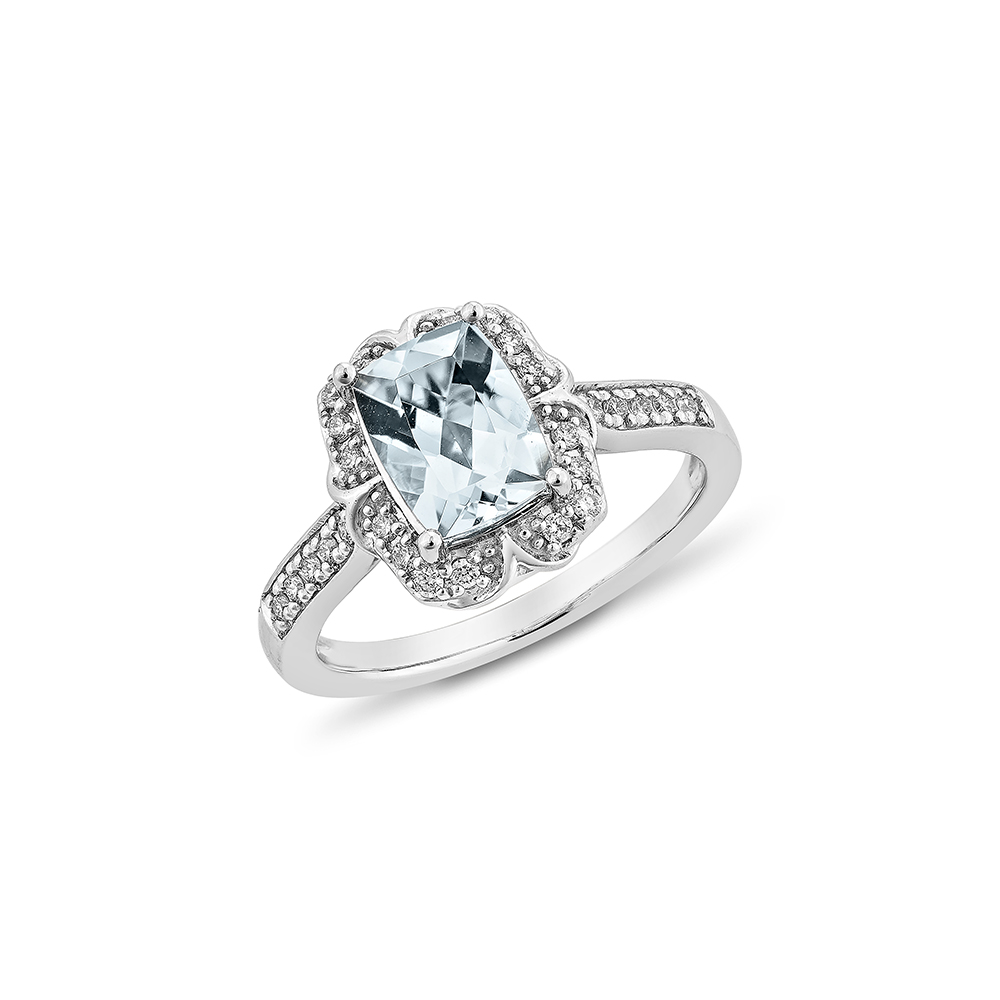 AQUAMARINE CLASSIC RING