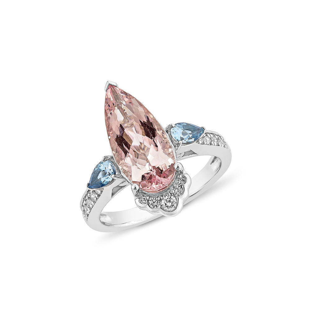 PINK MORGANITE FANCY RING