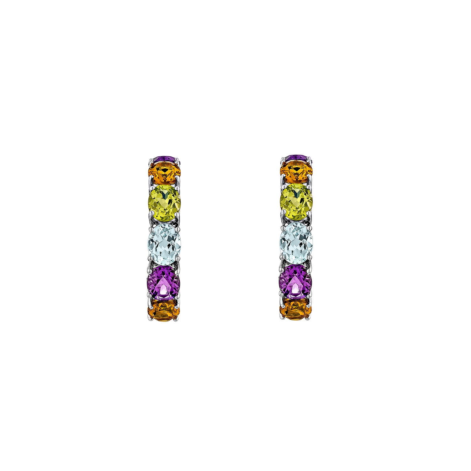 RAINBOW HOOP EARRINGS