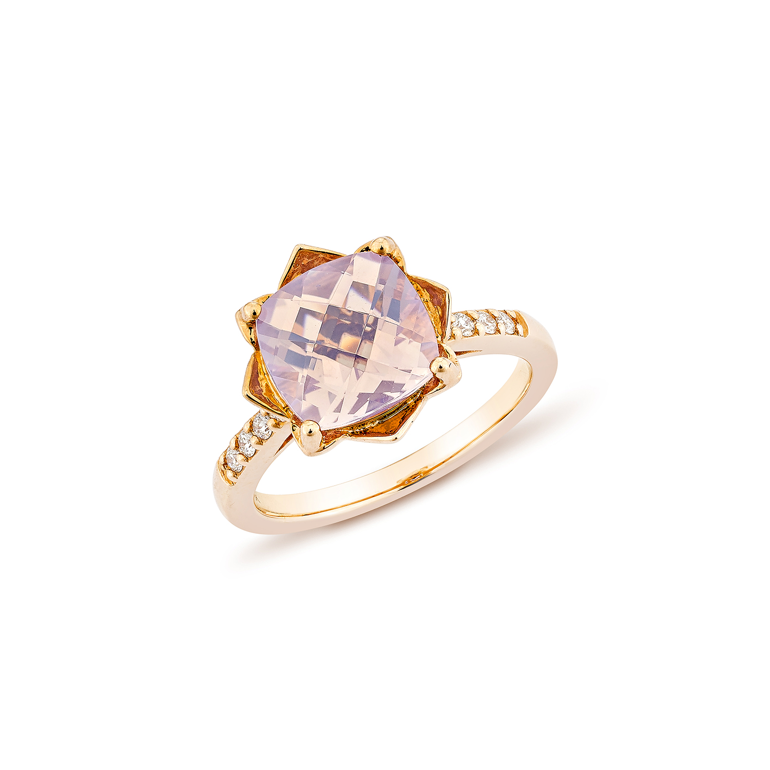 LAVENDER QUARTZ FANCY RING