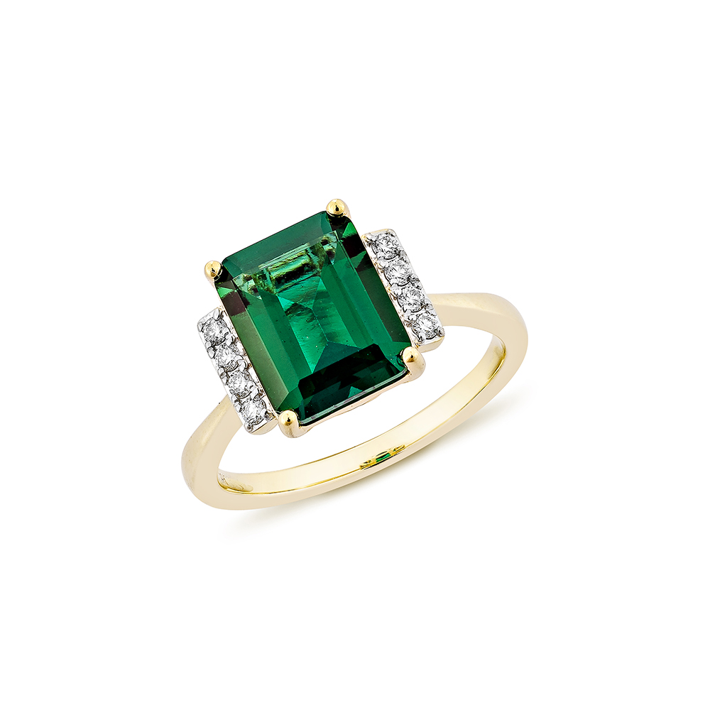 LAB-GROWN EMERALD CLASSIC RING