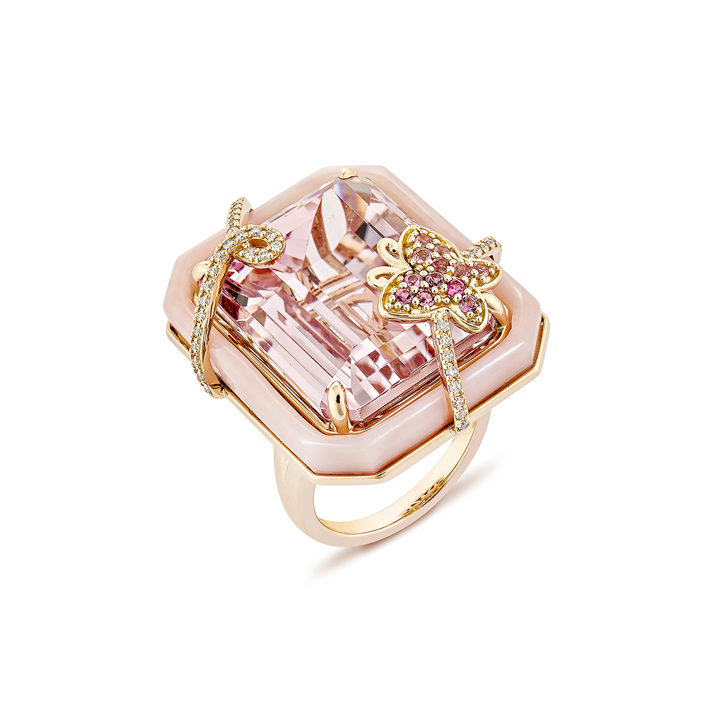 KUNZITE FANCY RING