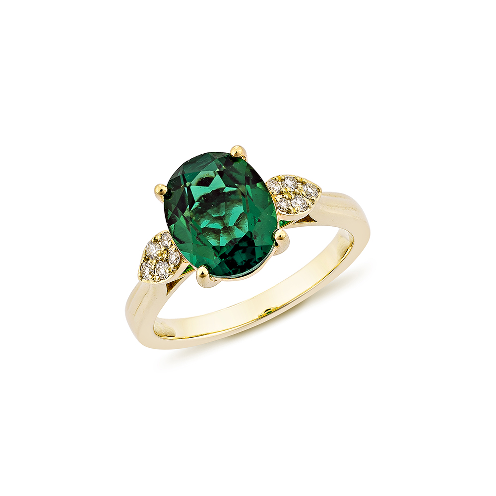 LAB-GROWN EMERALD CLASSIC RING