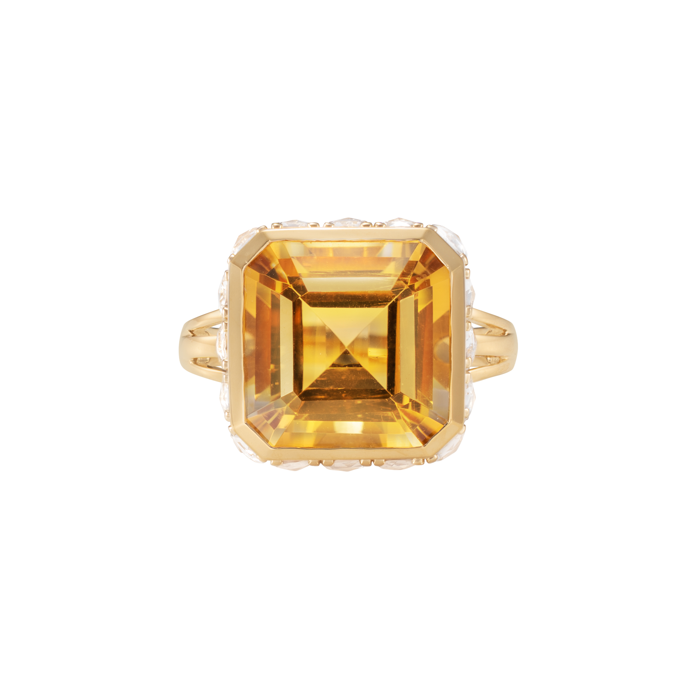 CITRINE COCKTAIL RING