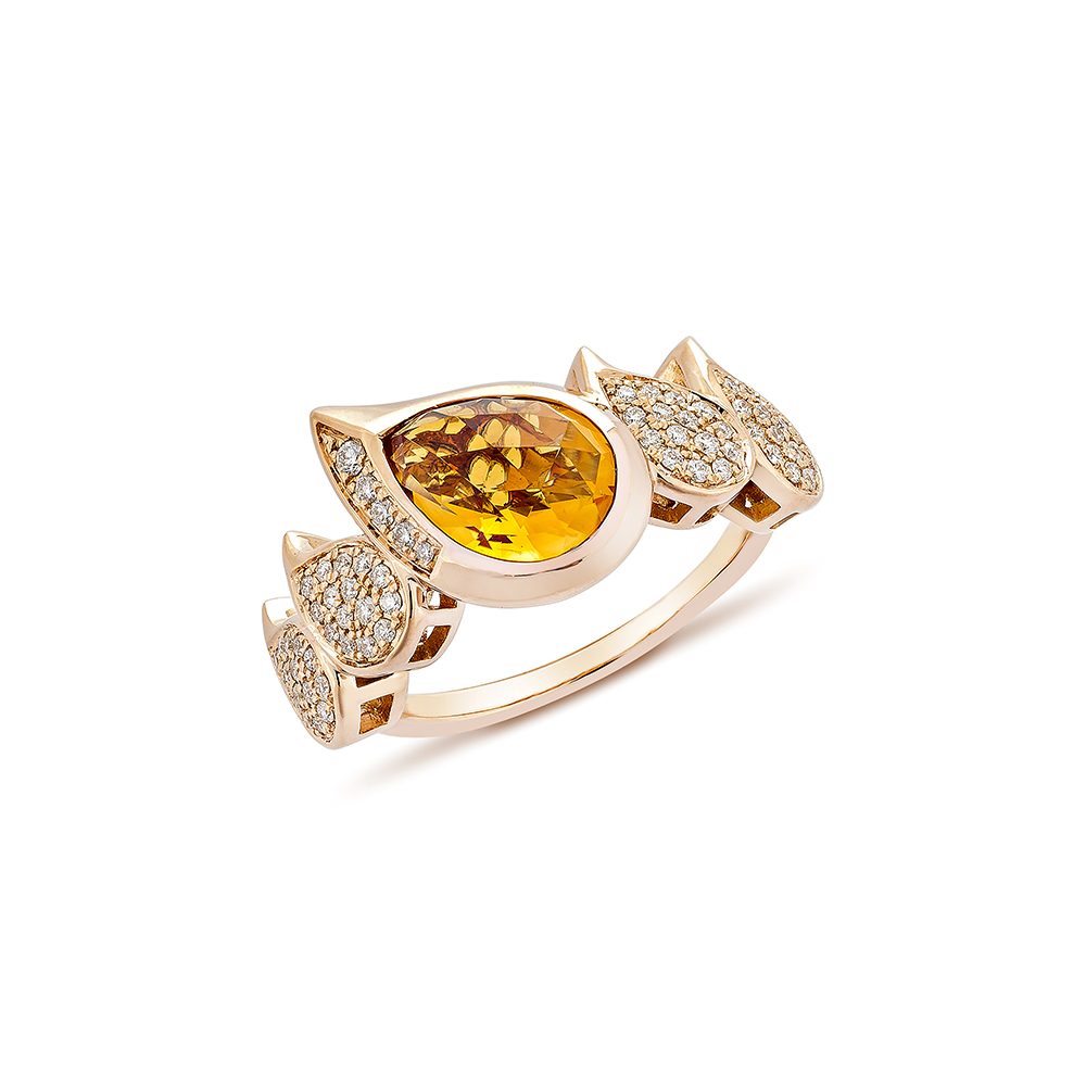 CITRINE FANCY RING