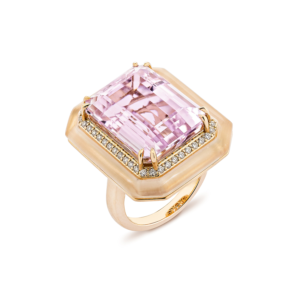 KUNZITE FANCY RING
