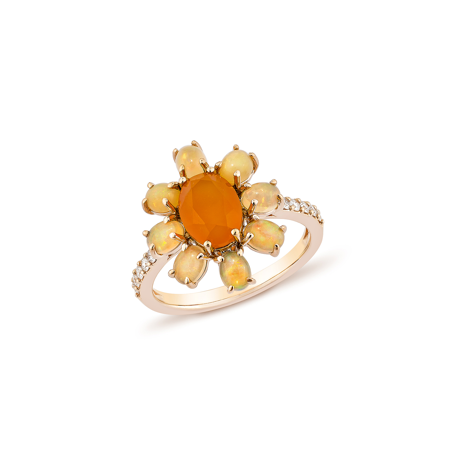 CARNELIAN COCKTAIL RING